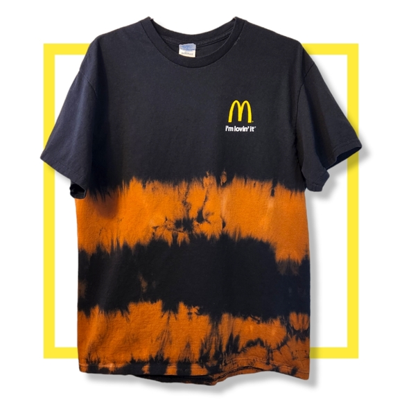 McDonald's "I'm Lovin' It" Altered Bleached t-shirt - Picture 2 of 6